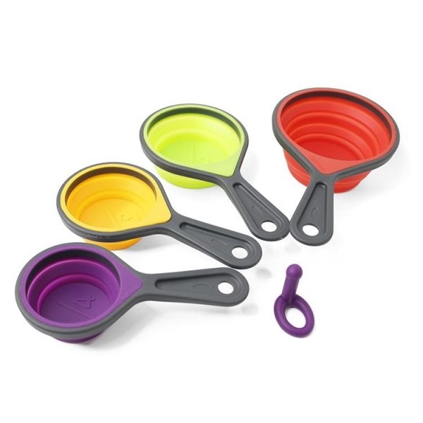1 Sets Silicone Telescopic Measuring Cup Measuring Spoon Measuring Tool Set, Specification: 8 PCS / Set - Image 6