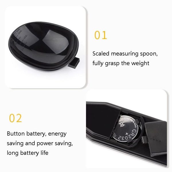 ABS Electronic Measuring Spoon Spoon Weighing Measuring Tool, Specification: 500g / 0.1g, Colour: White - Image 6