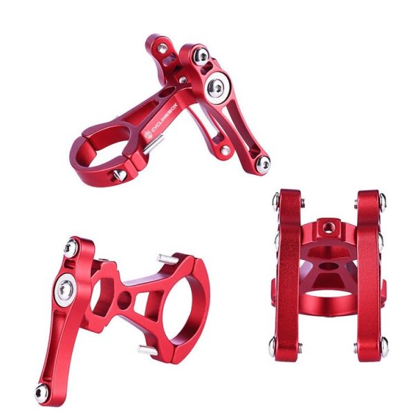 CYCLINGBOX Bicycle Double Buckle Bottle Cage Adapter Seat Integrated Conversion Seat (Black) - Image 4
