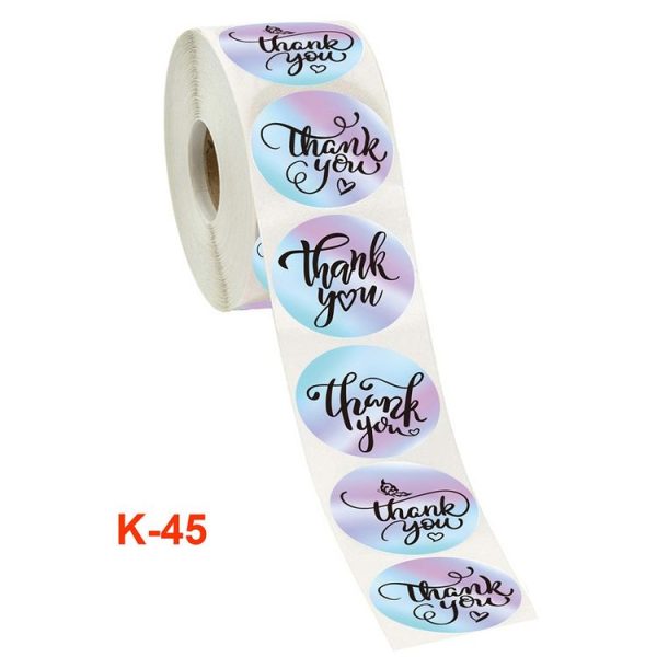 Roll Rainbow Laser Thank You Commercial Decorative Sticker Label Envelope Sealing Sticker, Size: 3.8 cm / 1.5 inch (K-45) - Image 3