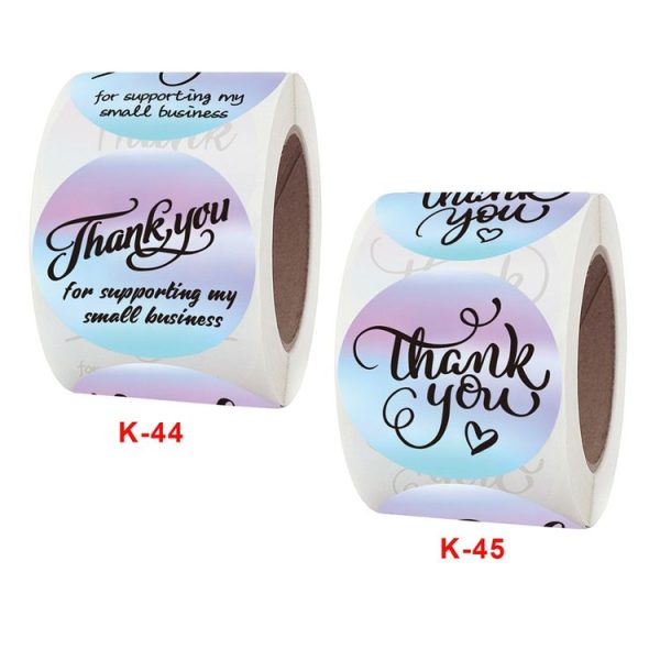 Roll Rainbow Laser Thank You Commercial Decorative Sticker Label Envelope Sealing Sticker, Size: 3.8 cm / 1.5 inch (K-45) - Image 4