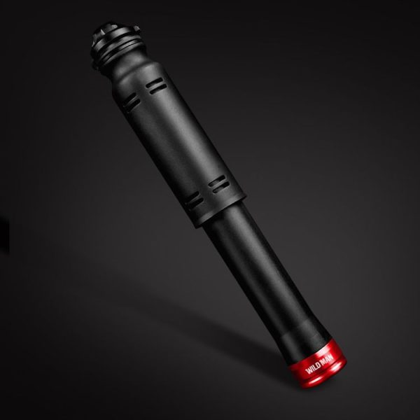 WILD MAN GK3 Portable Mini Mountain Bike Pump Inflator Bicycle Basketball Small Pump Inflator, Colour: Red (Length: 19.6 cm)