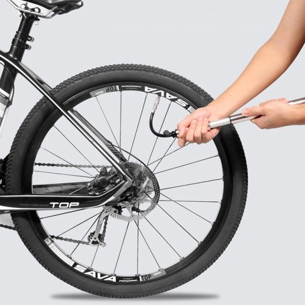 WILD MAN GK9 Portable Bicycle Pump Mountain Bike American And French Mouth Universal Mini Pump, Colour: Black (Long: 22.58 cm) - Image 12