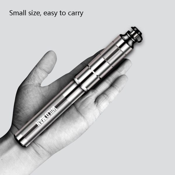 WILD MAN GK9 Portable Bicycle Pump Mountain Bike American And French Mouth Universal Mini Pump, Colour: Black (Long: 22.58 cm) - Image 4