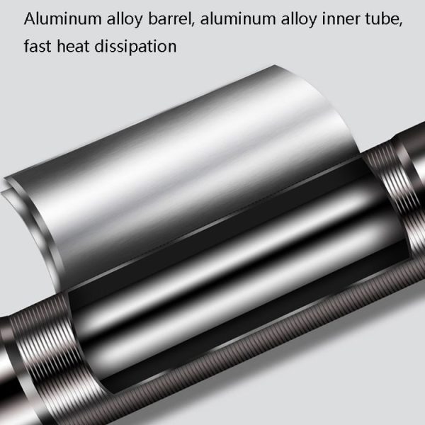 WILD MAN GK9 Portable Bicycle Pump Mountain Bike American And French Mouth Universal Mini Pump, Colour: Silver (Long: 22.58 cm) - Image 5