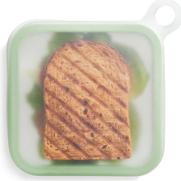 Sandwich Toast Bento Box Lunchbox Portable Take-Out Student Office Worker Lunch Box, Capacity: 301-500ml (Transparent Green) - Image 3