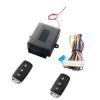 3pcs / Set Car Keyless Entry Remote Control Central Lock Universal Waterproof Three-Button Shell With Positive And Negative Tail Box