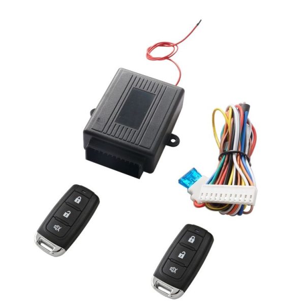 3pcs / Set Car Keyless Entry Remote Control Central Lock Universal Waterproof Three-Button Shell With Positive And Negative Tail Box