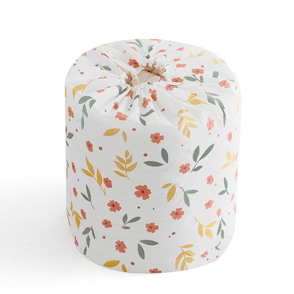 Bench-Mouth Quilt Storage Bag Moving Clothes Storage Bag Household Quilt Storage Bag, Specification: Large (Floral)