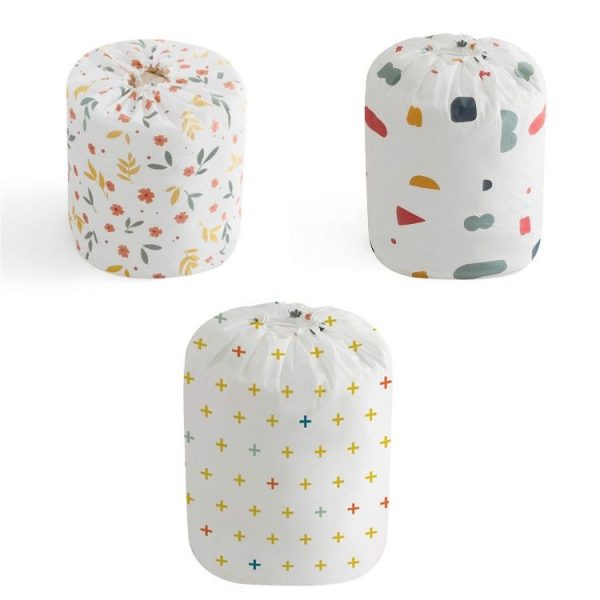 Bench-Mouth Quilt Storage Bag Moving Clothes Storage Bag Household Quilt Storage Bag, Specification: Large (Floral) - Image 2