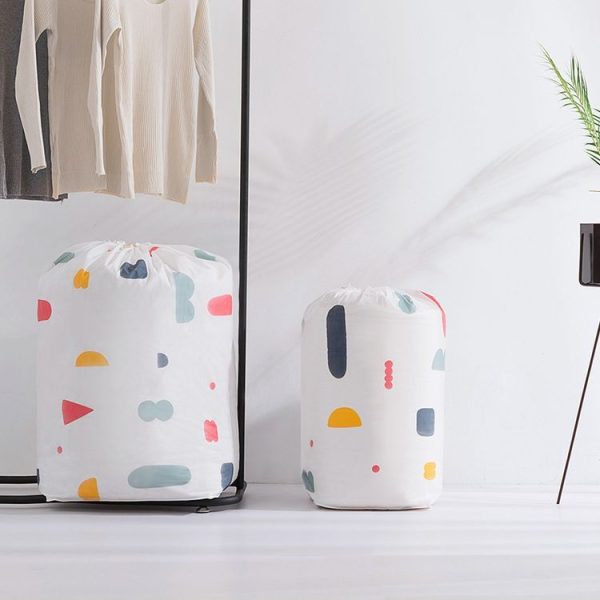 Bench-Mouth Quilt Storage Bag Moving Clothes Storage Bag Household Quilt Storage Bag, Specification: Large (Floral) - Image 5