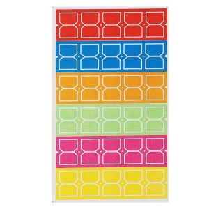 Color Sticker Price Tag Name Stickers Notes (CY7058 / 20 Sheets)