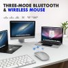 Inphic PM1 Office Mute Wireless Laptop Mouse, Style: Matte (Space Silver) - Image 12