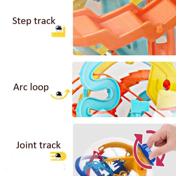101206 110 Levels Intelligence Breakthrough Maze Ball Magic Ball Portable Children Toy - Image 8