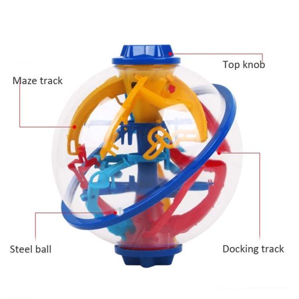 101202 110 Levels Intelligence Breakthrough Maze Ball Magic Ball Portable Children Toy - Image 6