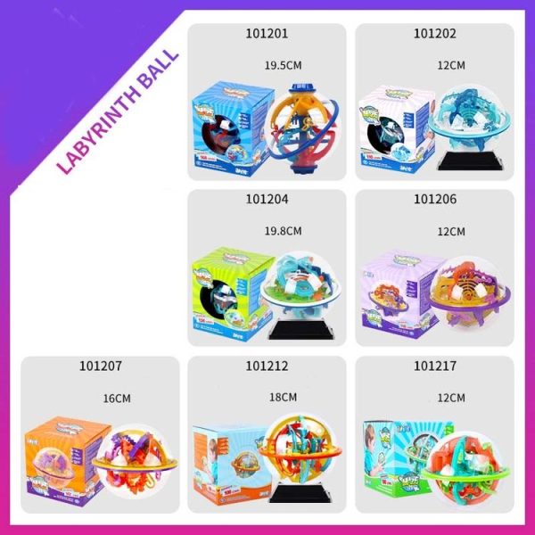 101202 110 Levels Intelligence Breakthrough Maze Ball Magic Ball Portable Children Toy - Image 9