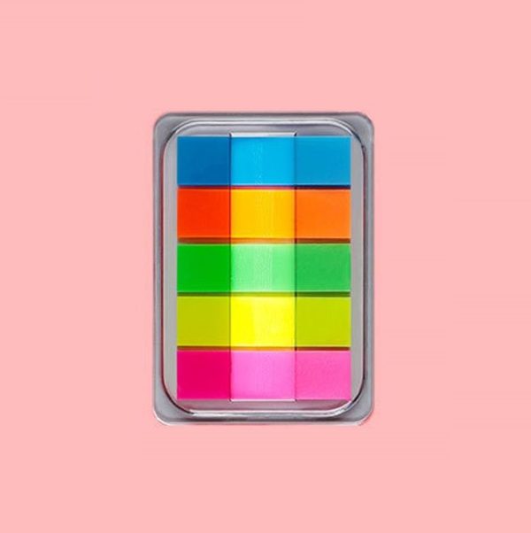 5pcs Fluorescent Transparent Small Sticker Note Indicator Label Index Sticker, Specification: 7660 (One Box)