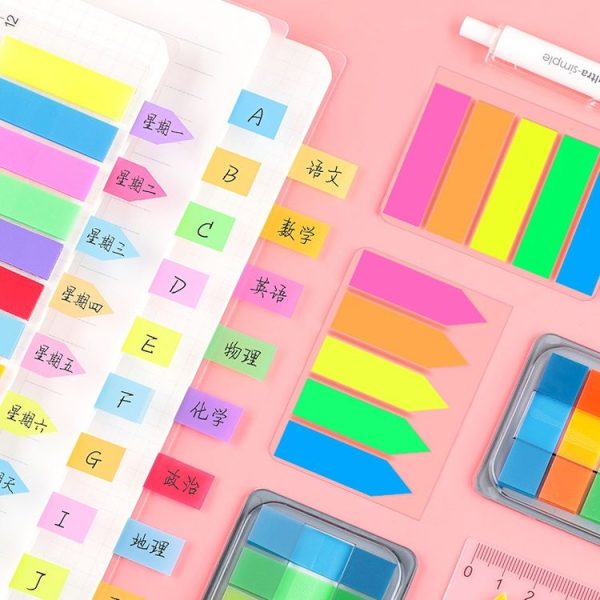 5pcs Fluorescent Transparent Small Sticker Note Indicator Label Index Sticker, Specification: 7660 (One Box) - Image 4