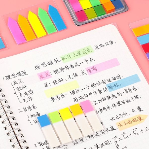 5pcs Fluorescent Transparent Small Sticker Note Indicator Label Index Sticker, Specification: 7660 (One Box) - Image 5