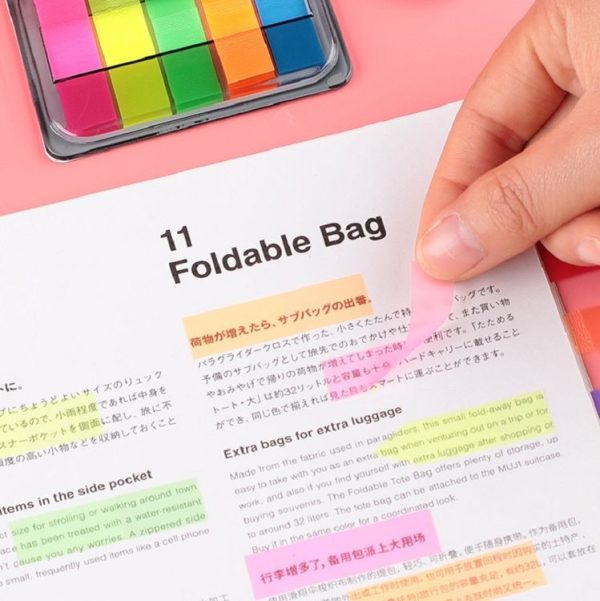 5pcs Fluorescent Transparent Small Sticker Note Indicator Label Index Sticker, Specification: 7664 (One Pack) - Image 8