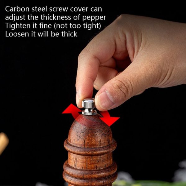 Wooden Lighthouse Shape Pepper Grinder Household Manual Sea Salt Grinding Tool, Specification: 8 inch - Image 4