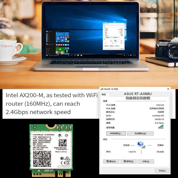 COMFAST CF-AX200 M Gaming Game 3000Mbps Wireless Network Card Dual Band 5.0 Bluetooth WiFi High Power Wireless Network Card - Image 8