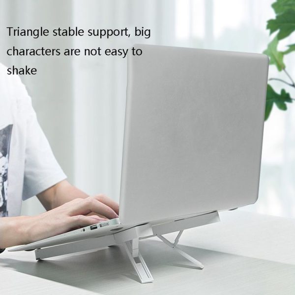 D27 Laptop Stand Bracket Desktop Increase Heat Dissipation Base Lift Tablet Stand (White) - Image 6