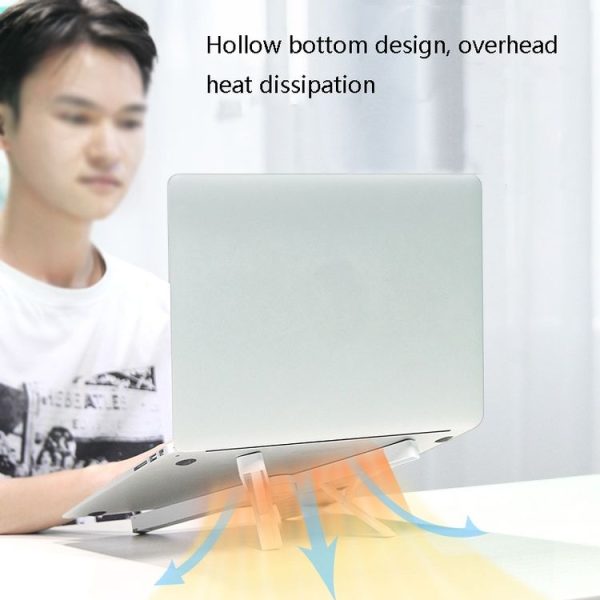D27 Laptop Stand Bracket Desktop Increase Heat Dissipation Base Lift Tablet Stand (White) - Image 7