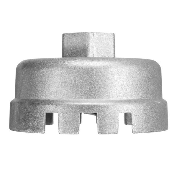 64.5mm Aluminum Oil Filter Wrench Cap Socket Remover Tool for Lexus Toyota Corolla Highlander RAV4 Camry Universal Housing (Silver) - Image 4