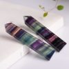 Natural Rough Stone Hexagonal Crystal Column Colorful Fluorite Column Ornaments, Size: 13.1-14 cm - Image 7
