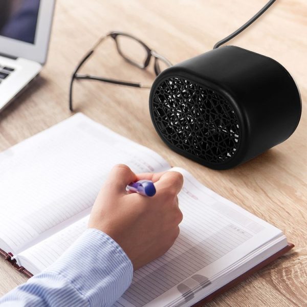 Small Mini Student Hand Warmer Heater Office Desktop Heater, CN Plug (Black) - Image 5