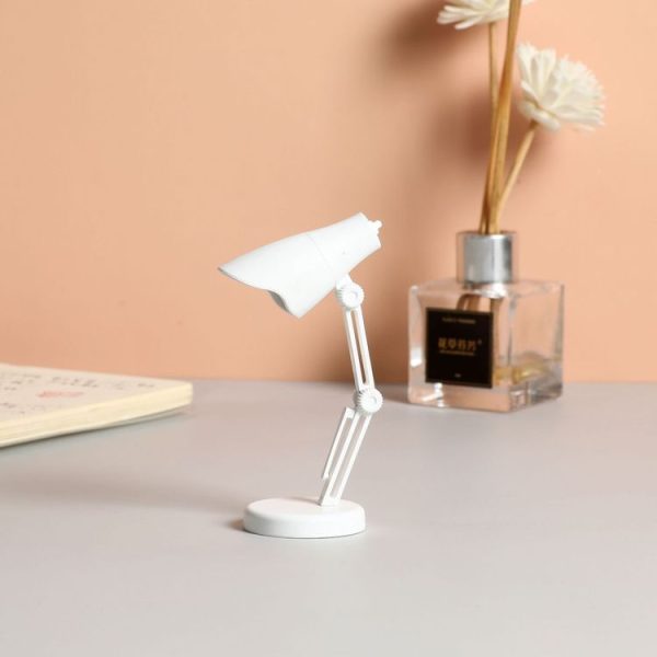 3 PCS Mini LED Desk Lamp Folding Portable Night Light Magnetic Eye Protection Desk Lamp (LD01-White)