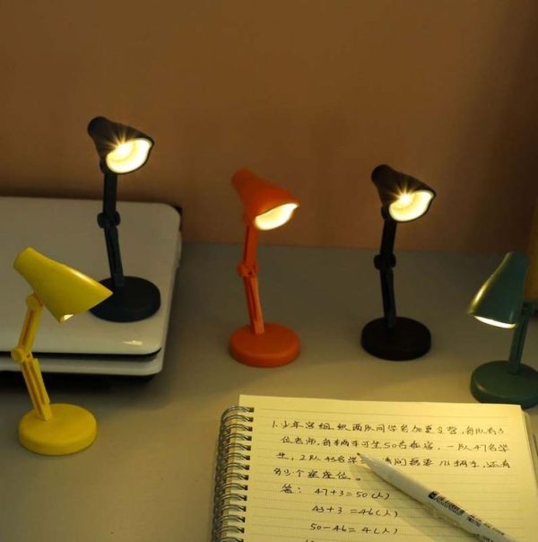 3 PCS Mini LED Desk Lamp Folding Portable Night Light Magnetic Eye Protection Desk Lamp (LD01-White) - Image 9