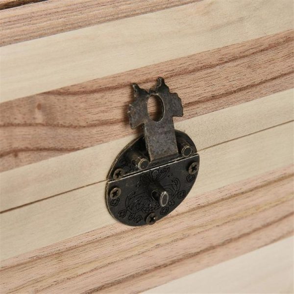 Multi Function Treasure Chest Wooden Safe Piggy Bank - Image 3