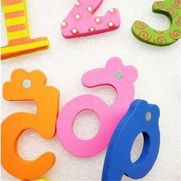 2 Packs Cartoon Digital Wooden Magnetic Refrigerator Stickers Early Childhood Teaching Aids - Image 5