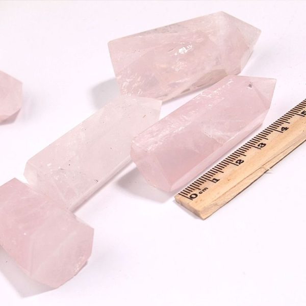 Natural Pink Crystal Original Stone Pink Crystal Single Tip Column Decoration - Image 4