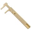 Brass Retro Drawing Ruler Measuring Tools, Model: 0-120mm Caliper Double Scale - Image 2