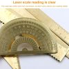 Brass Retro Drawing Ruler Measuring Tools, Model: 0-120mm Caliper Double Scale - Image 4