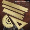 Brass Retro Drawing Ruler Measuring Tools, Model: 0-120mm Caliper Double Scale - Image 7