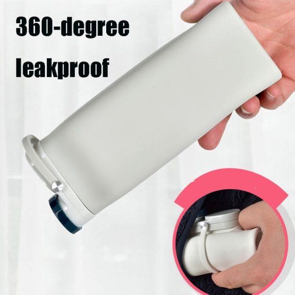 BBQ-056 Outdoor Sports Portable Travel Silicone Folding Water Cup Kettle (Yellow) - Image 6