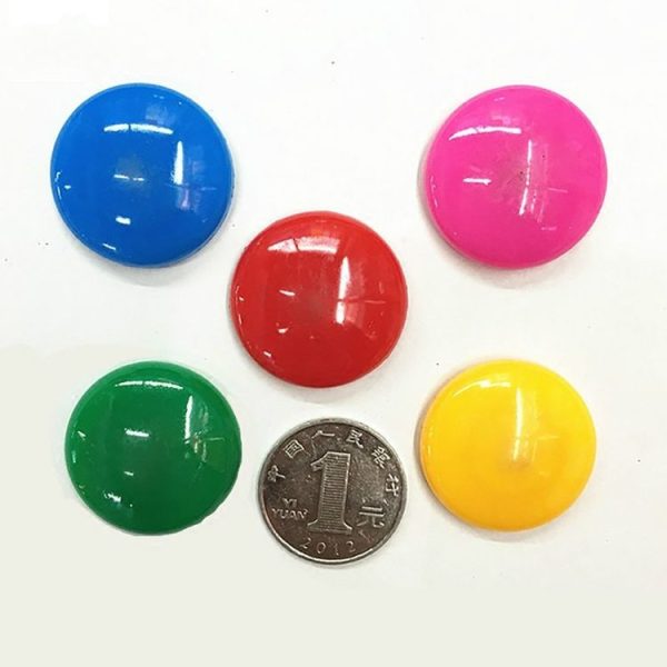 20 PCS Colorful Round Multi-function Refrigerator Magnetic Stickers, Random Color Delivery - Image 4