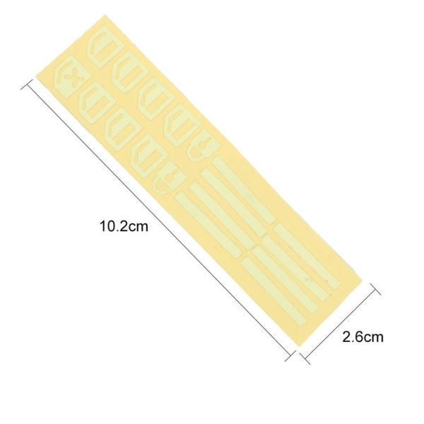 Car Window Sticker Lifter Modified Sticker Car Luminous Switch Car Window Button Car Sticker (Luminous Blue) - Image 2