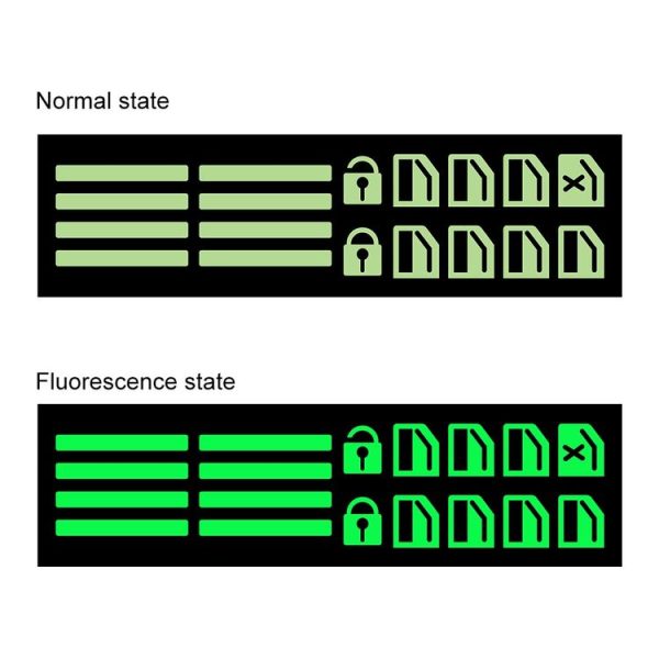 Car Window Sticker Lifter Modified Sticker Car Luminous Switch Car Window Button Car Sticker (Luminous Blue) - Image 5