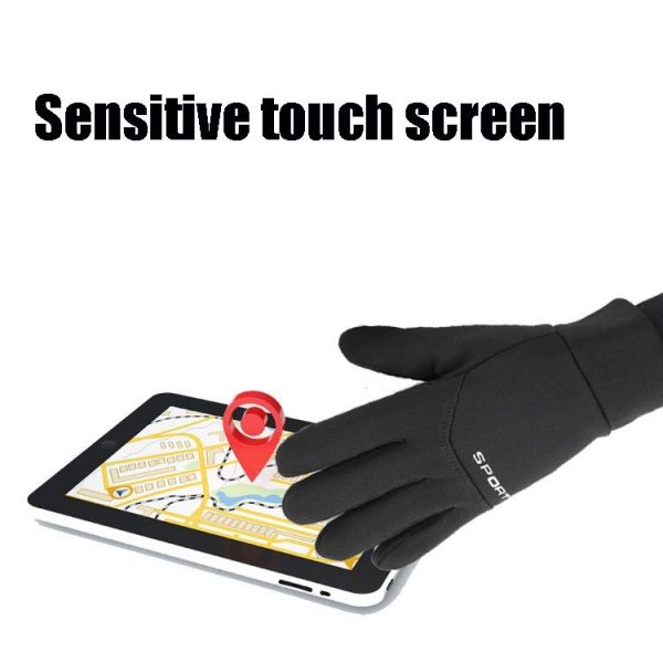 QX-2020-005 Outdoor Cycling Mountaineering Skiing Waterproof Windproof Touch Screen Plus Velvet Warm Sports Gloves, Size: M (Black) - Image 6