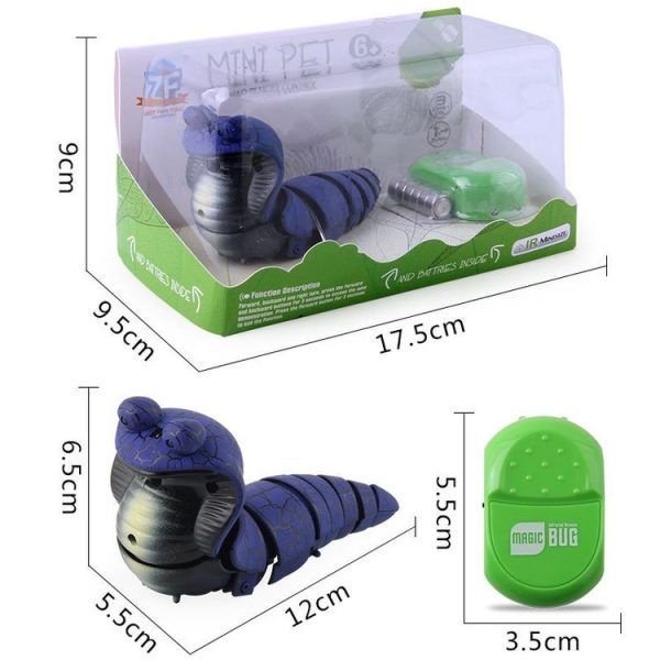 7702 Infrared Remote Control Simulation Cobra Tricky Toy (Gray) - Image 5