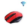 Inphic PM6 6 Keys 1000 / 1200 / 1600 DPI Home Gaming Wireless Mechanical Mouse, Colour: Red Wireless Charging Silent Version