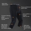 High Elastic Lycra Honeycomb Crash Pants Men Basketball Fitness Seven-tenths Sweatpants, Specification: M (White) - Image 3