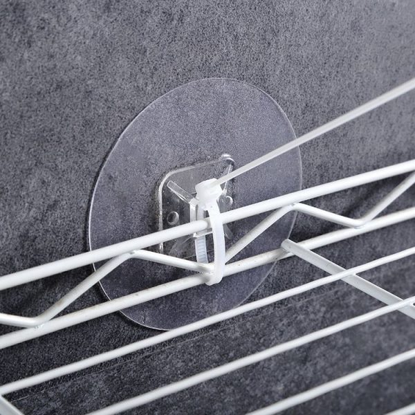 5 Set Child Protection Cabinet Anti-Falling Anti-Dropping Fixture Wall Tie Line Non-Marking Patch (Diameter 78mm) - Image 7