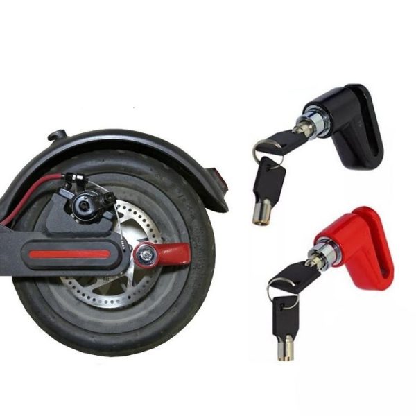 2 PCS Electric Scooter Disc Brake Lock Multi-Function Reinforced Anti-Theft Lock Accessory for Xiaomi Mijia M365, Packing specification: Disc Brake Lock (Black) - Image 3