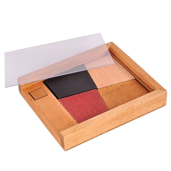 Wooden Educational Toys Intelligence Jigsaw Puzzles (Square) - Image 2